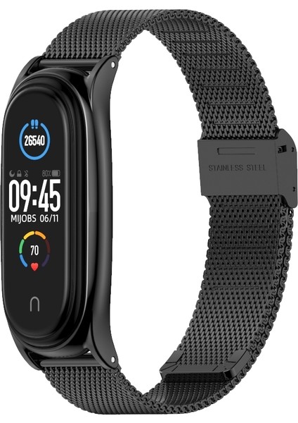 Milan Toka Artı Paslanmaz Çelik Xiaomi Mi Band Için 6/5/4/3 Mavi (Yurt Dışından) modelleri