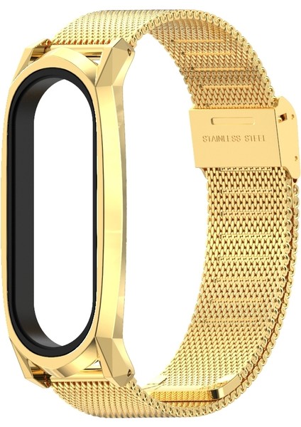 Milano Toka Gt Metal Paslanmaz Çelik Kış Xiaomi Mi Band 6/5/4/3 Gümüş (Yurt Dışından)