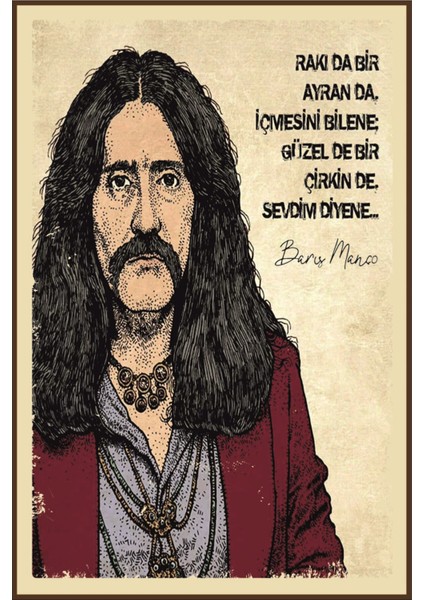 Barış Manço Sözlü Poster