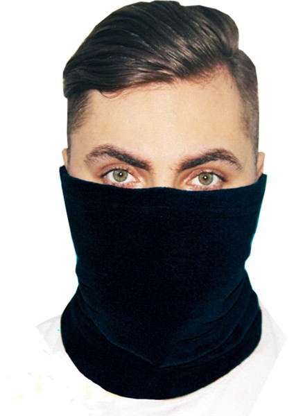 Siyah Unisex Polar Boyunluk Bere