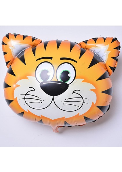 Safari Hayvan Temalı Kaplan Figürlü Folyo Balon