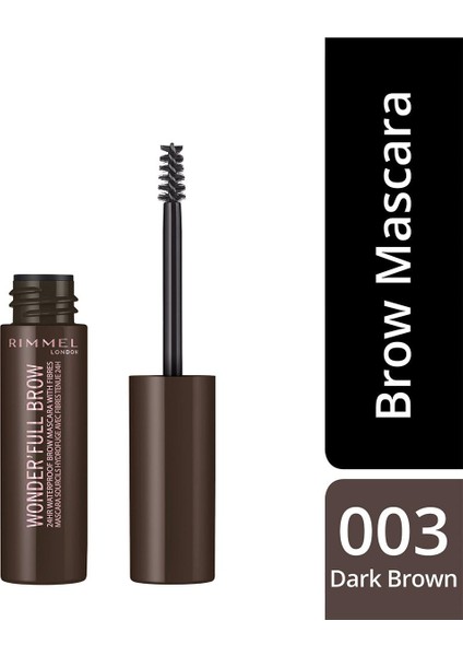 Koyu Kahve Kaş Maskarası - Wonder'full Brow Mascara 003 Dark Brown
