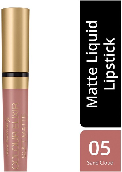 Likit Mat Ruj - Color Elixir Matte Liquid Lipstick 005 Sand Cloud