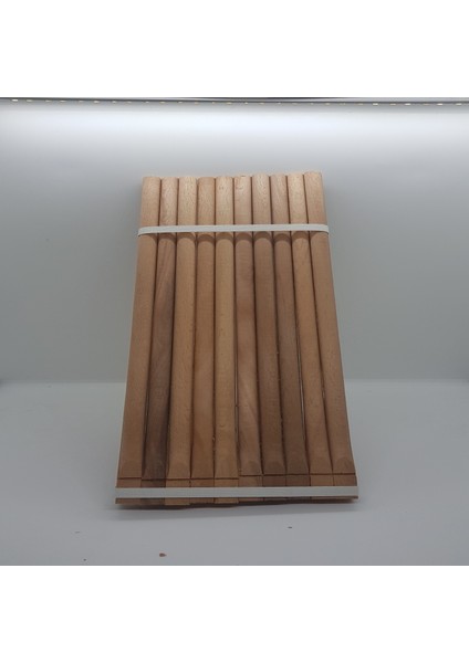 Tahta Doğal Kuş Tüneği 40 cm 10'lu