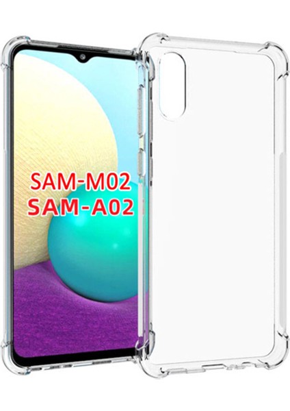 Sm Galaxy A02 - M02 Anti-Drop Shockproof Darbe Emici Silikon Kılıf