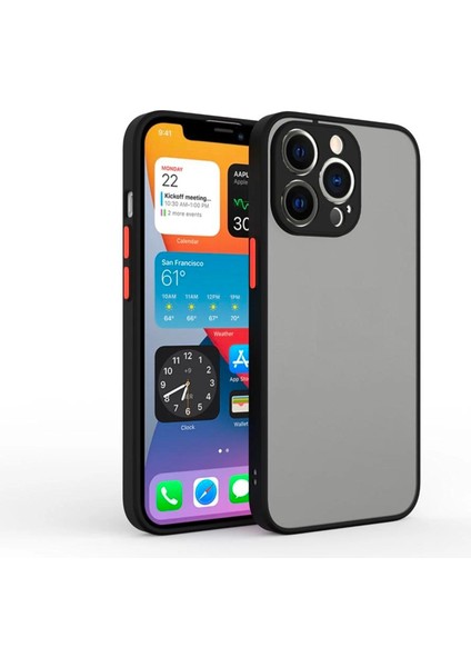 Apple Apple iPhone 13 Pro Max 6.7inç Kamera Korumalı Premium Silikon Kılıf