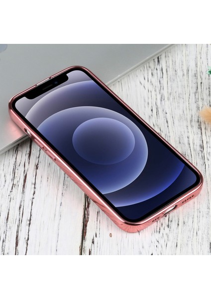 Apple iPhone 13 6.1inç Lazer Kaplama Renkli Kenar Şeffaf Kılıf