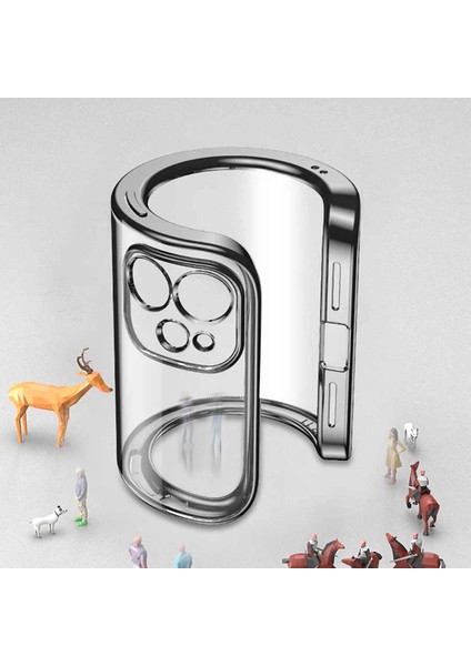 Apple iPhone 12 6.1inç Renkli Kenar Şeffaf Kılıf Kamera Korumalı Kılıf modelleri