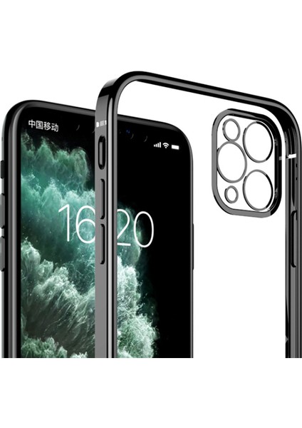Apple iPhone 11 Pro 5.8inç Renkli Kenar Şeffaf Kılıf Kamera Korumalı Kılıf fiyatları
