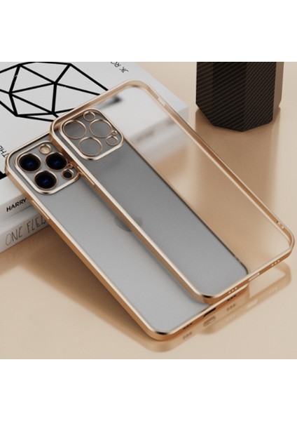 Apple iPhone 11 Pro 5.8inç Renkli Kenar Şeffaf Kılıf Kamera Korumalı Kılıf
