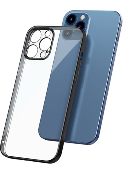 Apple iPhone 12 Pro 6.1inç Renkli Kenar Şeffaf Kılıf Kamera Korumalı Kılıf modelleri