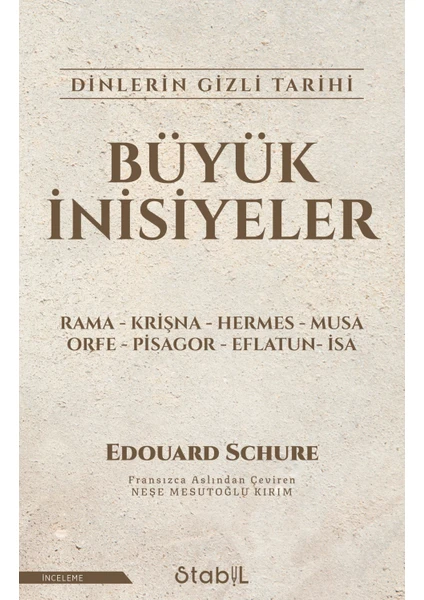 Büyük Inisiyeler - Edouard Schure