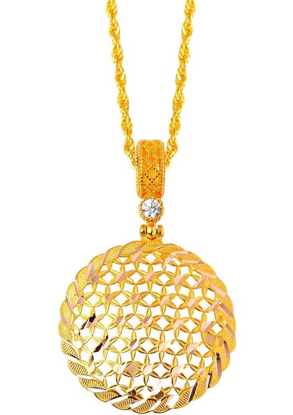 Yaşam Çiçeği 14 Ayar Altın Kolye