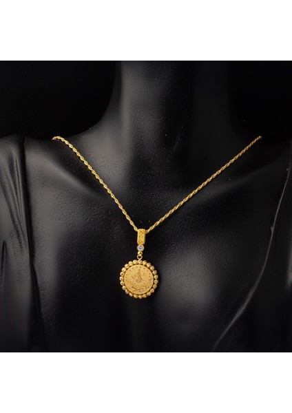 Tuğralı 14 Ayar Toplu Altın Kolye fiyatları