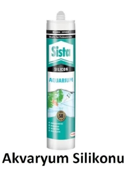 Sista Akvaryum Silikon Şeffaf 310 ml