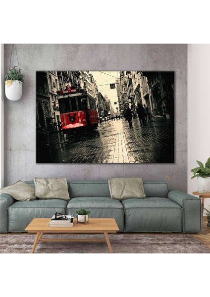 İstanbul Taksim İstiklal Caddesi Tranway Kanvas Tablo