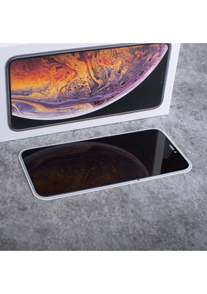 D+ iPhone 12 Pro Max 6.7" Privacy Ekran Koruyucu Siyah