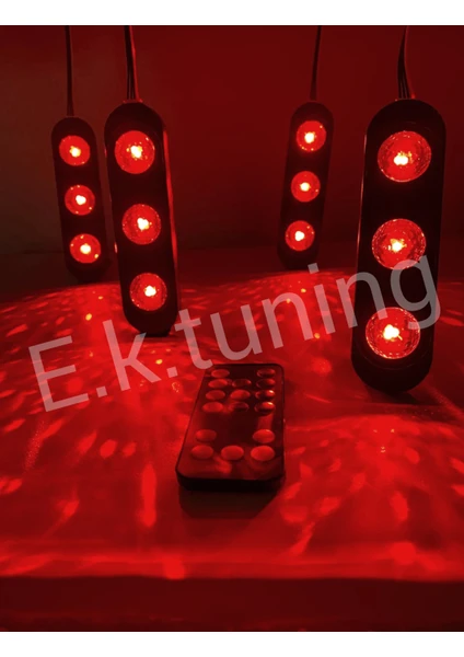 Kumandalı Disko Ayak Altı Sese Duyarlı Rgb LED Lamba