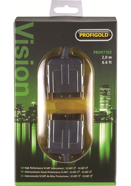 PROV-7102 Altın Uçlu Scart Kablo (2 Metre)