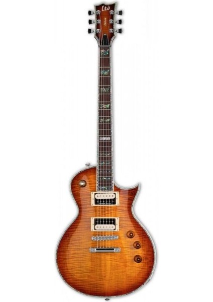 EC-1000 Flamed Maple Amber Sunburst Elektro Gitar