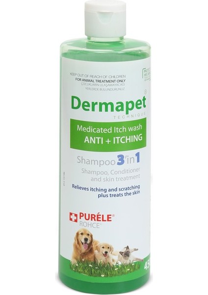 Dermapet Kedi ve Köpek Için Dermatolojik Etkili Kremli Şampuan