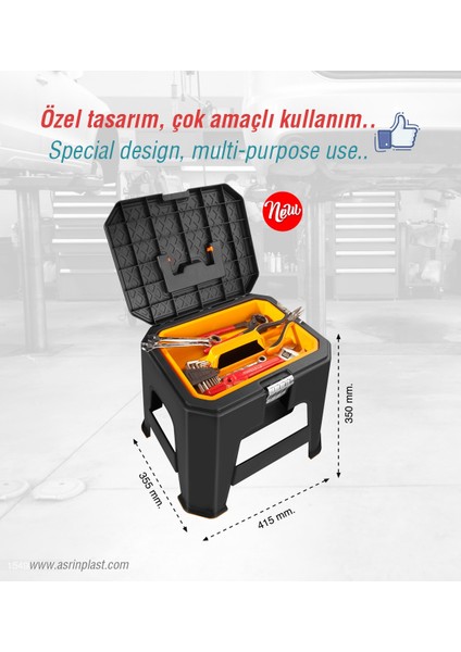 Super-Bag Çok Amaçlı Tabure Takım Çantası ASR-5047