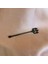 Cerrahi Çelik Poseidon Siyah Köprü Piercing 38 mm 1