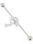 Cerrahi Çelik Yelpaze Köprü Piercing 40 mm 2