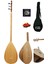 Lore Uzun Sap Bağlama Saz Midi Set Su Geçirmez Kılıf + Yedek Tel + MızrapÇift Ses Çıkışlı Başlangıç Seti 1