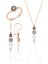 Gümüş Rose Elmas Montürlü Yuvarlak Üçlü Set… 1
