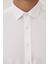 ALTINYILDIZ CLASSICS Erkek Beyaz Ütü Gerektirmeyen Non-iron Slim Fit Dar Kesim %100 Pamuk Armürlü Gömlek 4