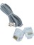 Telefon Kablosu 6P6C Kablo 6 Pinli Soketli Telefon Kablosu 3 M 3
