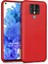 Matte Silicone Tecno Camon 16 Kılıf Kırmızı 1