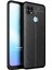 Realme C25 Kılıf Deri Dokulu Silikon Siyah 1
