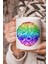 Vektörel Çizim Yuvarlak Rainbow Renkli Desen Logo Baskılı Kupa Bardak 1
