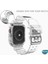 Apple Watch Uyumlu Series 7 45MM Kordon Transparent Clear Band Şeffaf 3