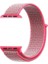 Apple Watch Uyumlu Series 7 45MM Hasırlı Kordon Woven Sport Loop Pembe 3
