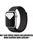 Apple Watch Uyumlu Series 7 45MM Hasırlı Kordon Woven Sport Loop Siyah 2