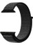 Apple Watch Uyumlu Series 7 45MM Hasırlı Kordon Woven Sport Loop Siyah 3