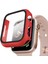 Apple Watch Uyumlu Series 7 45MM Kılıf Matte Premium Slim Watch Uyumluband Kırmızı 1