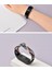 Xiaomi Mi Band 6 Uyumlu Kordon Örgü Loop Kayış Metal Tokalı Bileklik Elastik Ayarlanabilir 2