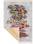 Bazaarforum Dekoratif Saçaklı Mermer Desen Yeni Model Pvc Deri Kaymaz Taban Dijital Baskı Halı 80X300 cm CK-531 1