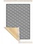 Bazaarforum Dekoratif Saçaklı Mermer Desen Yeni Model Pvc Deri Kaymaz Taban Dijital Baskı Halı 130X180CM CK-542 1