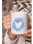 Twitter Logo Vektörel Çizim Baskılı Kupa Bardak 1