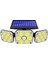 LED Solar 3 Başlı Dönebilen Hareket Sensörlü Lamba (Yurt Dışından) 1