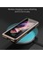 Samsung Galaxy Z Fold 3 5G İçin Kaplama Mat Metal Doku Ekran Koruyucu ile Tam Vücut Koruma Kılıfı Kapak Mavi (Yurt Dışından) 5