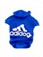 Saks Mavi Adidog Kapşonlu Duo Köpek Sweatshirt Köpek Kazağı S 2
