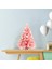 Pembe Noel Ağacı Mini Pil Powered Yapay Masaüstü Kızlar Için Gençler 32X32X60 cm (Yurt Dışından) 2