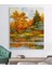 Kanvas Tablo, Göl Kenarında Autumne Ormanı 1