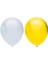 Metalik Balon Seti 10 Adet ( Beyaz, Sarı) 1